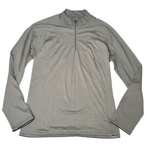 Patagonia Capilene 1/4 Zip Womens XXL Grey Blue Base Layer 44760 Fall 04